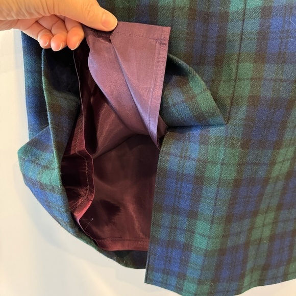 Pendleton Vintage Wool Plaid Pencil Skirt size 16 - Picture 9 of 15